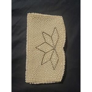 vintage bags by carter made in‎ japan hand beaded pearl dressy clutch coin purse